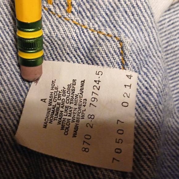 Vintage 1988 Levi’s Trucker Jacket XL Made In USA - Picture 4 of 6